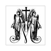 Katholieke Gezegende Maagd Maria Marianengelen Rubberstempel (Afrduk)