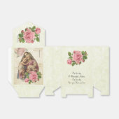  katholieke gezegende Maria roze roos Bedankdoosjes (Uitgevouwen)