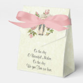  katholieke gezegende Maria roze rozen Bedankdoosjes (Voorkant Zijde)