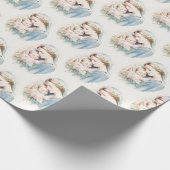 Katholieke Gezegende Moeder Maria Jezus Religieus Cadeaupapier (Hoek)