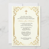 Katholieke Gouden Doop dooplelies Kaart (Voorkant)