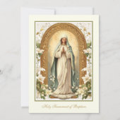 Katholieke Gouden Doop dooplelies Kaart (Achterkant)