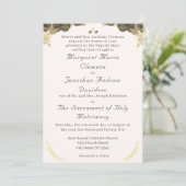 Katholieke Grace bruiloft uitnodiging (Staand voorkant)