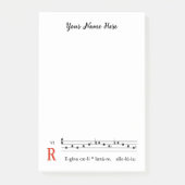 Katholieke gregoriaanse zang Klassieke muziek Post-it® Notes (Voorkant)