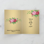 Katholieke groet/aantekening Heilige Kaart (Binnen)