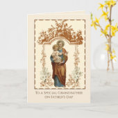 Katholieke grootvader St. Joseph Religieuze vader Kaart (Gele Bloem)