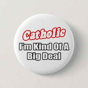 Katholieke.. Grote deal Ronde Button 5,7 Cm