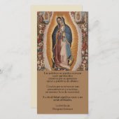 Katholieke Guadalupe Funeral condoléances Spaans Bedankkaart (Voorkant / Achterkant)