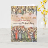 Katholieke Halloweenkaart Kaart (Gele Bloem)