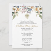 Katholieke Heilige Communie Bloemeneucharistie Kaart (Achterkant)