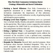 Katholieke Heilige Communie Elegante Bloemen Kaart