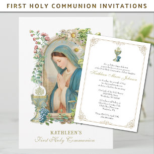 Katholieke Heilige Communie Eucharistie Gezegende  Kaart