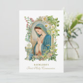 Katholieke Heilige Communie Eucharistie Gezegende  Kaart (Staand voorkant)