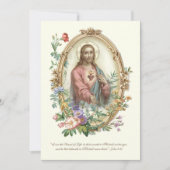 Katholieke Heilige Communie Heilig Hart Jezus Kaart (Voorkant)