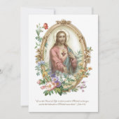 Katholieke Heilige Communie Heilig Hart Jezus Kaart (Voorkant)