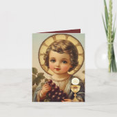 Katholieke Heilige Communie Kind Jezus Druiven (Voorkant)