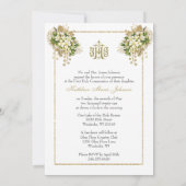 Katholieke Heilige Communie Witte Bloemen Kaart (Achterkant)