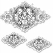 Katholieke Heilige Familie Jezus Maria Jozef Relig Sticker (Voorkant)