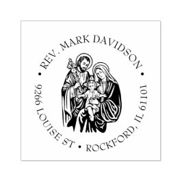 Katholieke Heilige Familie Jezus, Mary Joseph, Adr Rubberstempel