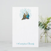 Katholieke Heilige Familie Jezus Mary Joseph Relig Briefpapier (Staand voorkant)