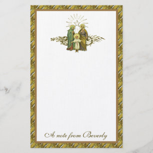 Katholieke Heilige Familie Jezus Mary Joseph Relig Briefpapier