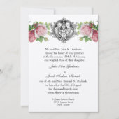 Katholieke Heilige Familie Rozen Bloemenbruiloft Kaart (Voorkant)