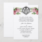 Katholieke Heilige Familie Rozen Bloemenbruiloft Kaart (Voorkant / Achterkant)