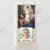 Katholieke Heilige Familie Uitvaart Dank u kaart (Voorkant)