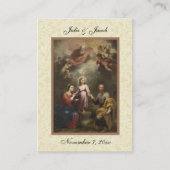 Katholieke Heilige Familie Weddenschap Voor de Hei Visitekaartje (Voorkant)