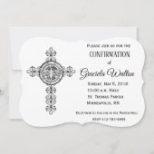 Katholieke Heilige Geest Duif Kruisbevestiging Kaart (Voorkant)