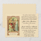 Katholieke Heilige Geest Roses Weddenschap Kaart (Voorkant / Achterkant)