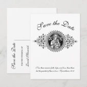 Katholieke Heilige Geest, zwart-wit, bewaart de da Aankondigingskaart (Voorkant / Achterkant)