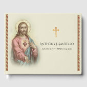 Katholieke Heilige Hart Jesus Funeral Memorial Gastenboek (Voorkant)