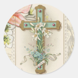 Katholieke Heilige Hart van Jezus Ronde Sticker