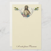 Katholieke heilige Jezus Religieuze Vintage Briefpapier (Voorkant / Achterkant)
