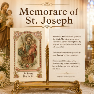 Katholieke Heilige Jozef Memorare Gebed Heilige Ka Visitekaartje