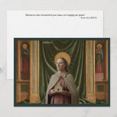 Katholieke Heilige Kaart | Heilige Mildred van Tha (Voorkant / Achterkant)