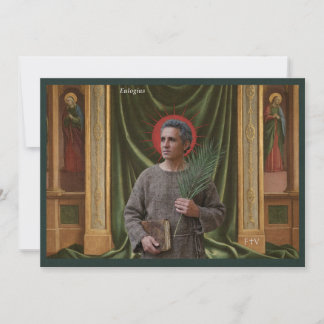 Katholieke Heilige Kunst Kaart | Heilige Eulogius
