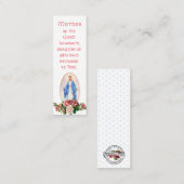 Katholieke Heilige Maagd Moeder Religieuze Heilige Mini Visitekaartje (Voorkant / Achterkant)