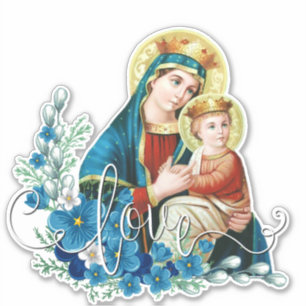Katholieke Heilige Maagdelijke Mary Jesus Sticker