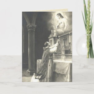 Katholieke Heilige Massa Met een heilig hart Jezus Kaart