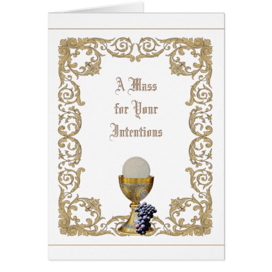 Katholieke Heilige Massa met goudkapel (Voorkant)