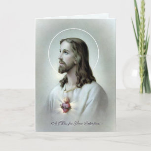 Katholieke Heilige Mis offeren Heilig Hart Jezus Feestdagen Kaart