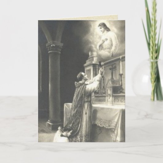 Katholieke Heilige Mis offeren Heilig Hart Jezus Kaart (Voorkant)