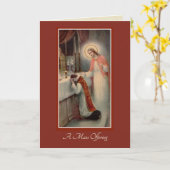 Katholieke Heilige Mis offeren Heilig Hart Jezus Kaart (Gele Bloem)