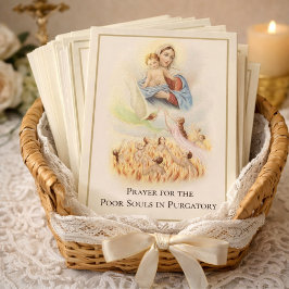 Katholieke heilige zielen vagevuur St. Gertrude Visitekaartje