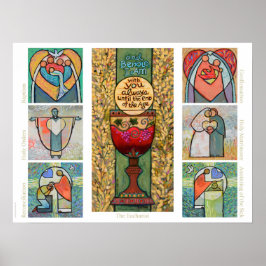 Katholieke heiligen Poster van de klas