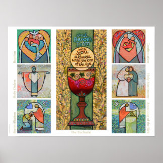 Katholieke heiligen Poster van de klas