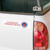 Katholieke Homeschool Crest Bumpersticker (Op Truck)
