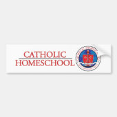 Katholieke Homeschool Crest Bumpersticker (Voorkant)